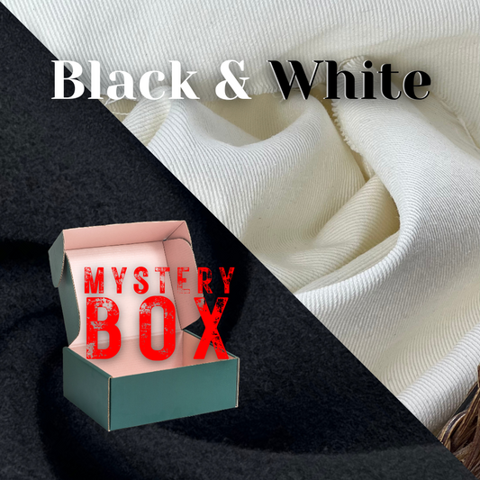 Black & White Fabric Mystery Box