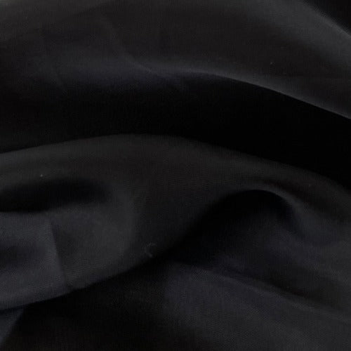 Black #U77 Voile Sheer Woven Fabric (1 Yard Roll) - SKU BT.2627