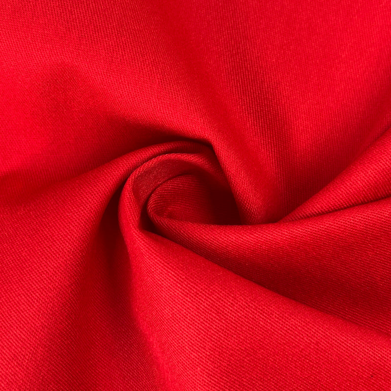 100% Cotton 7 Ounce Twill - Red | SKU 8035