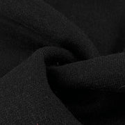 100% Italian Wool Boucle Knitted Coating - Black | SKU 8032 #S90