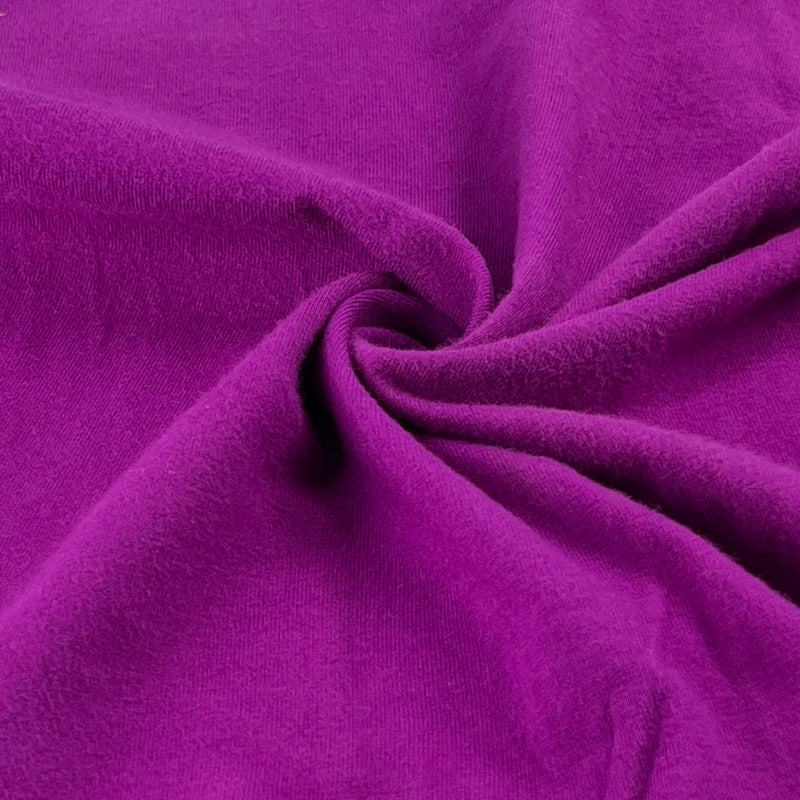 12 Ounce Cotton/Spandex Jersey Fabric in Bold Magenta Purple