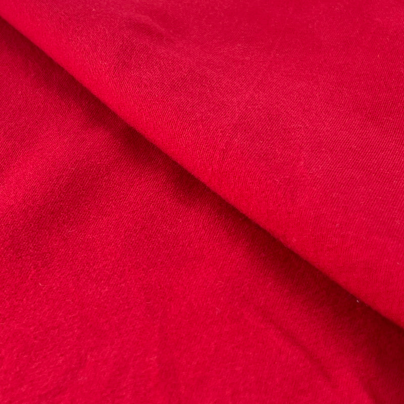 12 Ounce Cotton/Spandex Jersey Fabric in Tomato Red