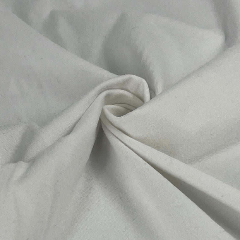 12 Ounce Cotton/Spandex Jersey Fabric in White