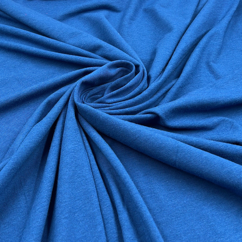 Cobalt Bamboo Jersey - 250GSM, Bamboo/Cotton/Lycra, 60" Wide - SKU 8240 #S810/811