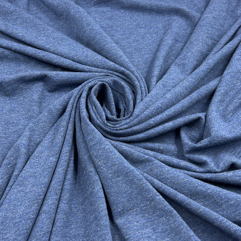 Indigo Bamboo Jersey - 240GSM, Bamboo/Cotton/Lycra, 60" Wide - SKU 8240 #S810/811