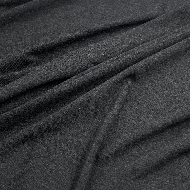 Charcoal Bamboo Jersey - 210GSM, Bamboo/Cotton/Lycra, 60" Wide - SKU 8240 #S810/811