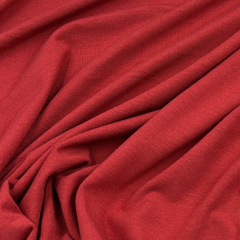 Scarlet Bamboo Jersey - 270GSM, Bamboo/Cotton/Lycra, 60" Wide - SKU 8240 #S810/811