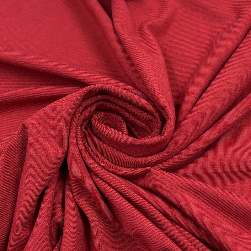Scarlet Bamboo Jersey - 270GSM, Bamboo/Cotton/Lycra, 60" Wide - SKU 8240 #S810/811
