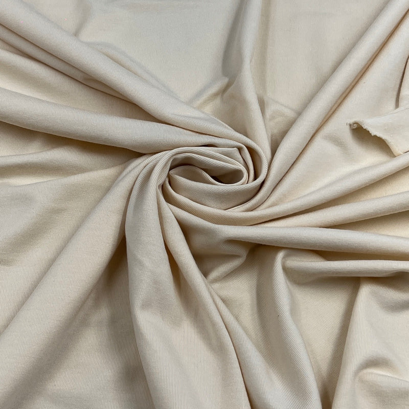 Ivory Bamboo Jersey - 280GSM, Bamboo/Cotton/Lycra, 60" Wide - SKU 8240 #S810/811