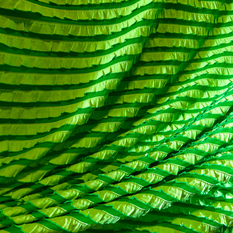 Kelly & Apple Ruffle Knit Stretch Jersey - Polyester/Lycra, 46" Wide - SKU 4234A #S69