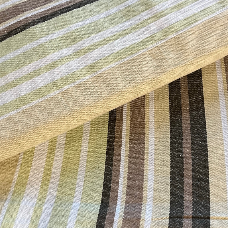Awning Stripe Chevron Woven Upholstery - Maker's Cuts