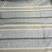 Aqua Varied Twill Stripe Upholstery - 48" Maker's Cut