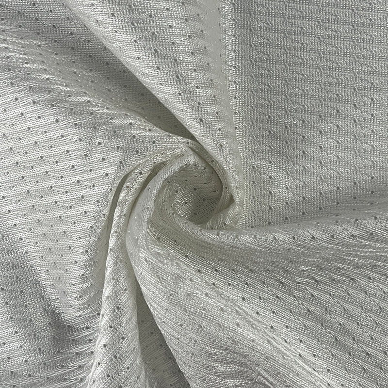 Athletic Football Mesh - Bright White | SKU 7813C #S51