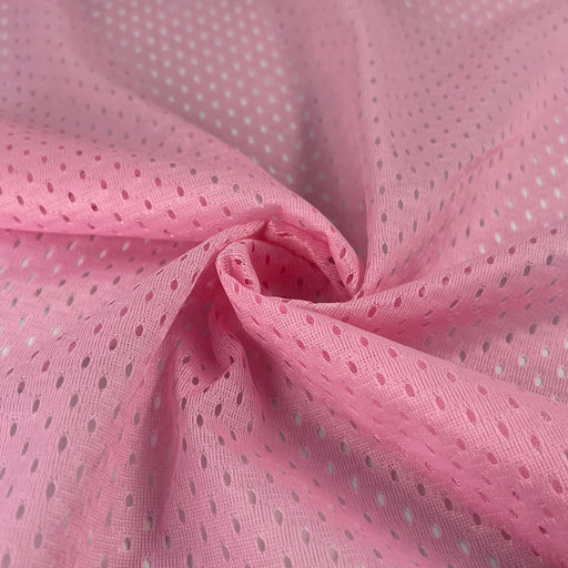 Bubblegum Pink Football Mesh Fabric – Stretch Sportswear Knit
