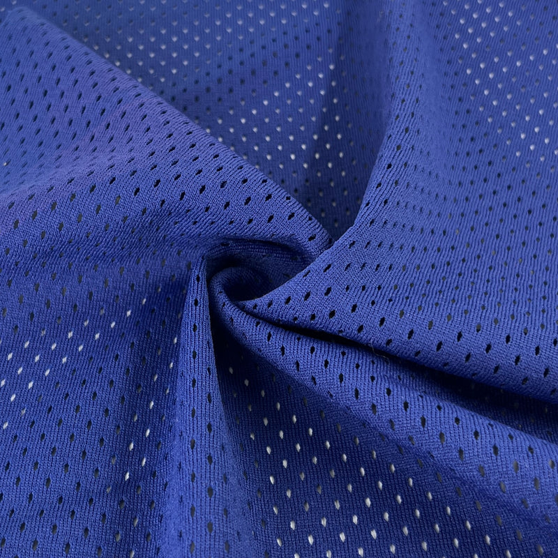 Royal Blue Football Mesh Fabric – Durable Mesh Knit
