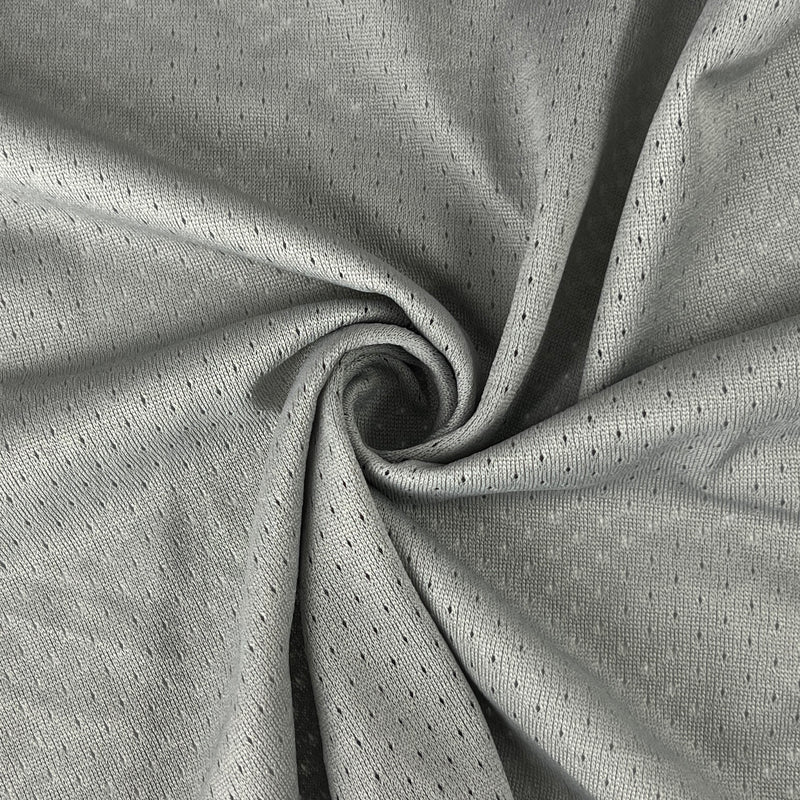 Athletic Pin Hole Mesh - Light Grey | SKU 7813B #S51