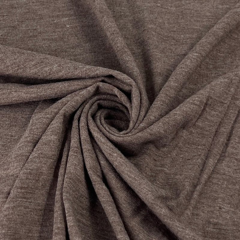 Bamboo/Spandex 150 Gram Jersey - Dark Taupe Heather | SKU 8029 #U64