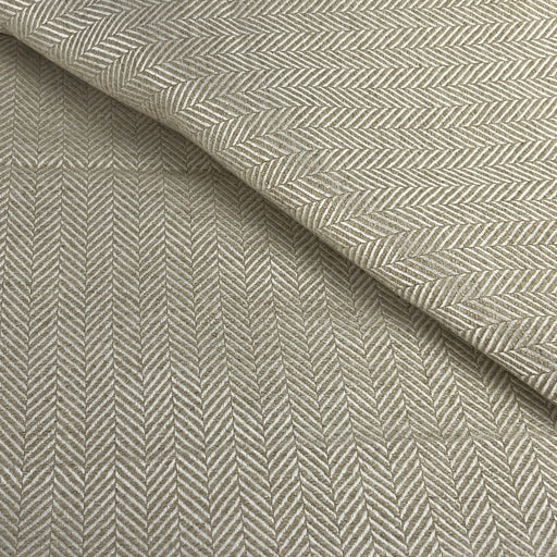 Beige 1" Chevron Upholstery - 84" Maker's Cut