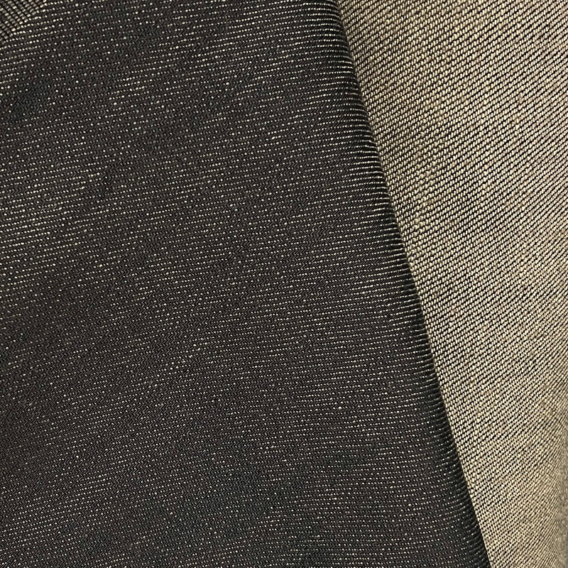 Black Cotton Denim with Bronze-Toned Weft - Made in Italy (Jacob Cohen Closeouts) - SKU 8051 #R15i