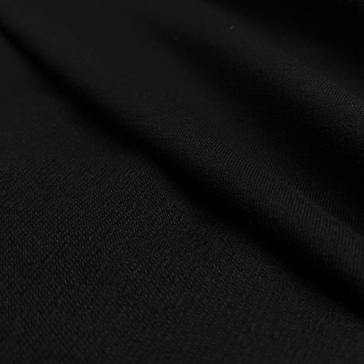 Black Cotton/Spandex French Terry Knit - SKU 8077