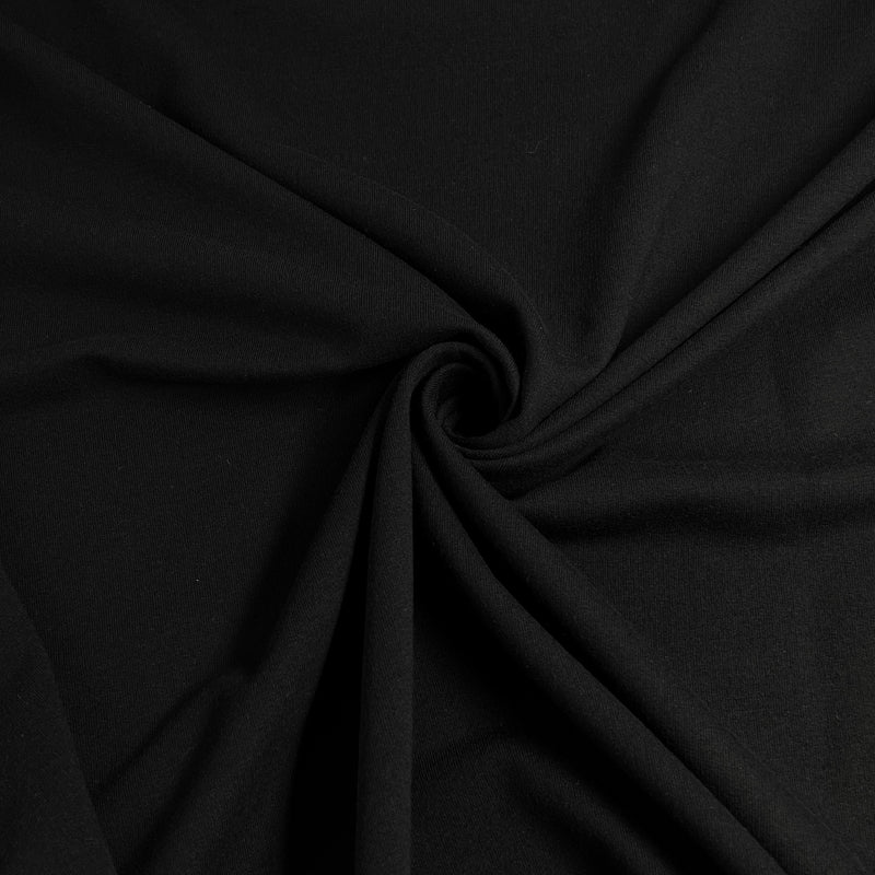 Close-up of black fabric with a visible texture