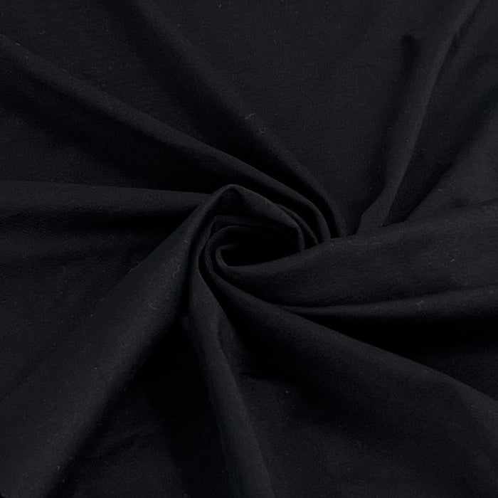 Black Sportswear Jersey Knit Fabric For Activewear | SKU 7768