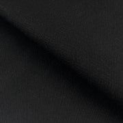 Closeup of black stretch denim fabric ideal for year round jeans and jackets