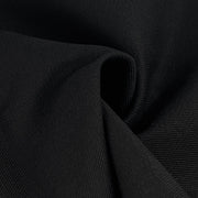 Close-up of black stretch denim fabric