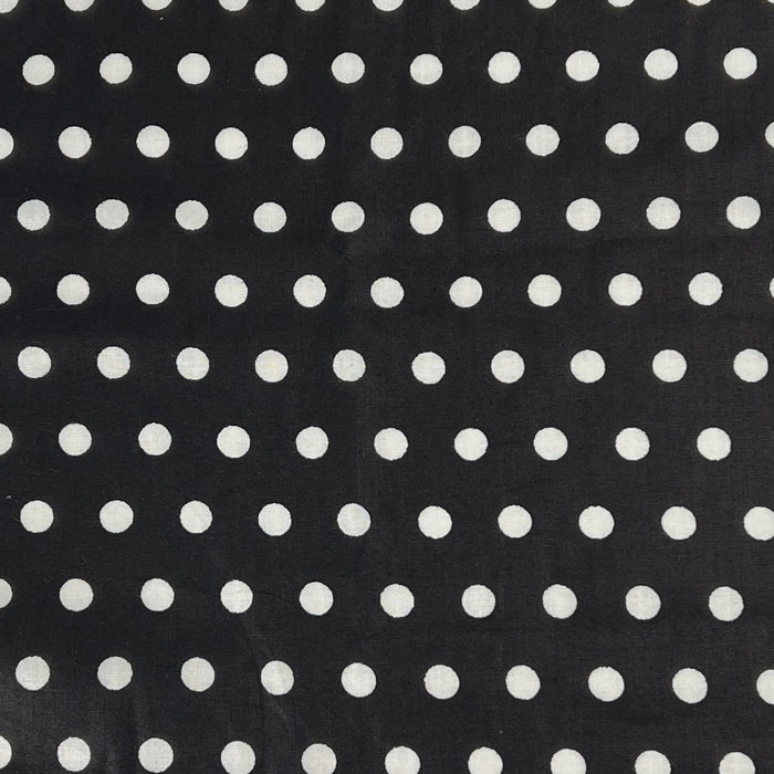 Black & White Dot Print 100% Quilting Cotton | SKU 7722 #U1