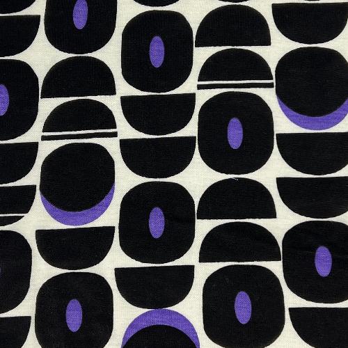 Black & Purple Circle Print Jersey | SKU 7743 #U1