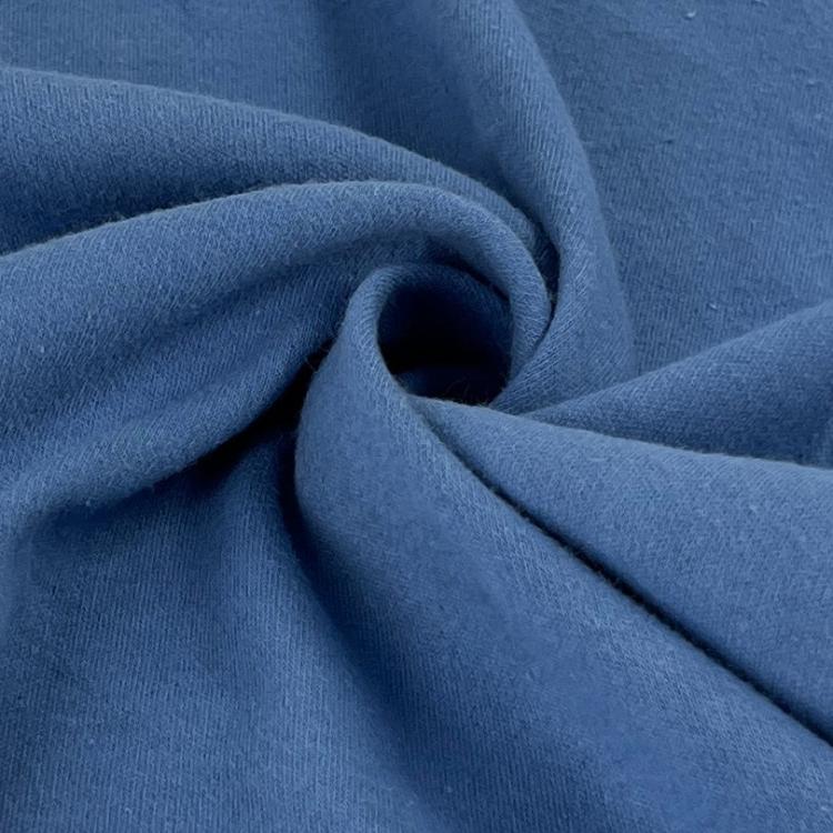 Blue Cotton/Acrylic Interlock - Made in North America