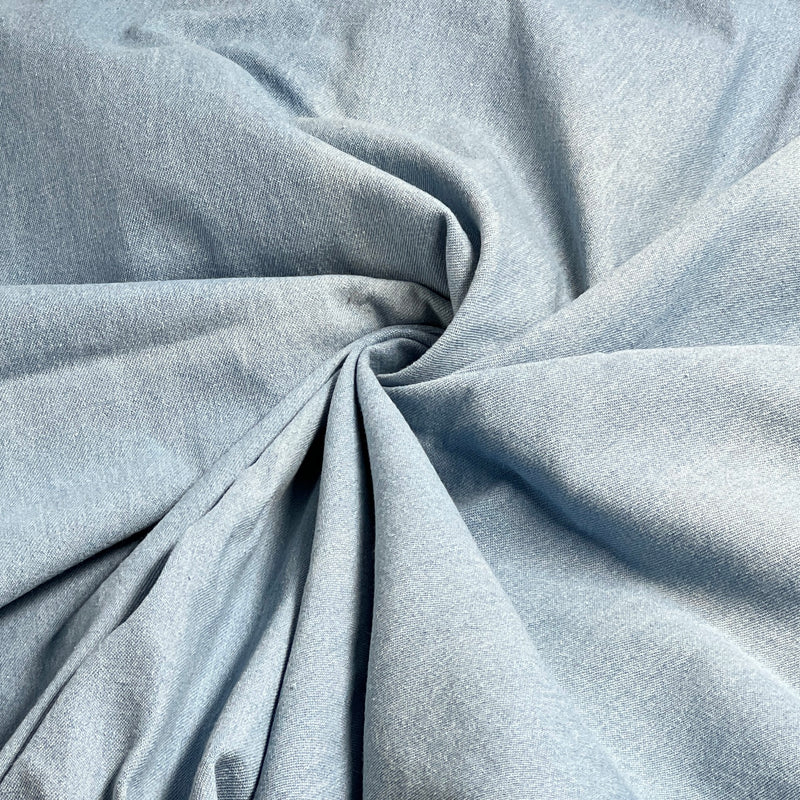 Blue Wash 6.5 Ounce Denim by Robert Kaufman - Roll Ends