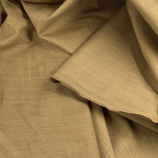 Buck Khaki Lightweight Stretch Denim - Cotton/Spandex, 64" Wide