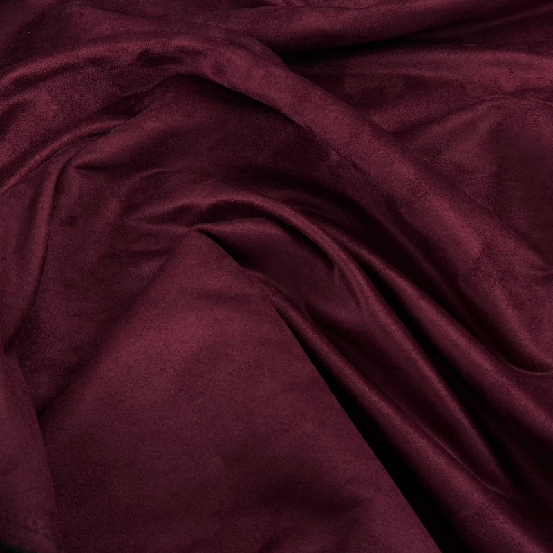 Burgundy Polyester Microsuede - 7 Ounce, 60" Wide - SKU 8146 #S101