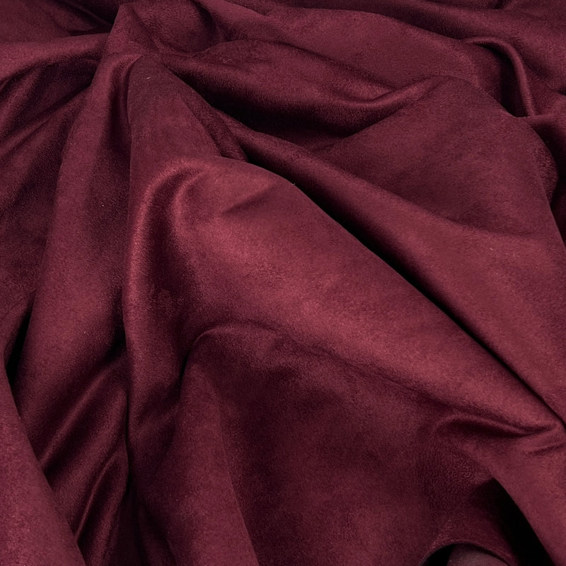 Burgundy Polyester Microsuede - 7 Ounce, 60" Wide - SKU 8146 #S101