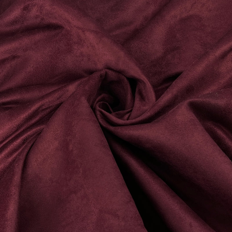 Burgundy Polyester Microsuede - 7 Ounce, 60" Wide - SKU 8146 #S101