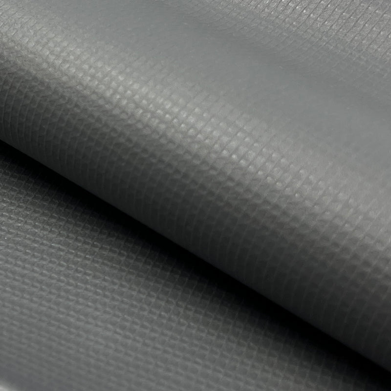 Close-up of gray textured fabric