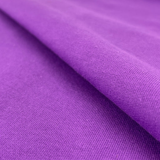 Combed Cotton/Polyester Sweatshirt Fleece (Made in America) - Purple | SKU 8028SF #S13