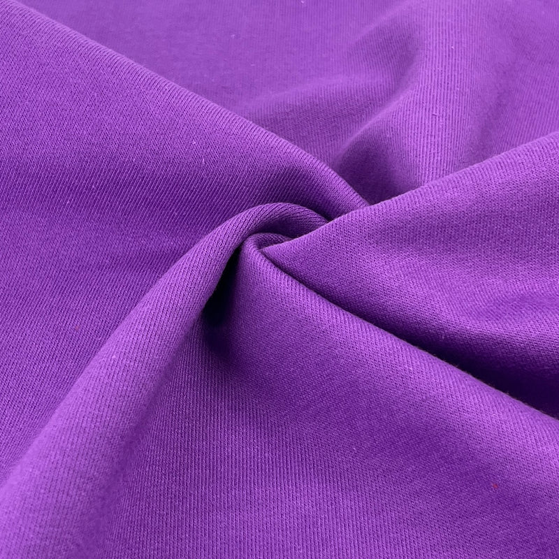 Combed Cotton/Polyester Sweatshirt Fleece (Made in America) - Purple | SKU 8028SF #S13