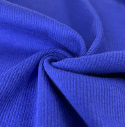 Combed Cotton/Spandex Open-Width 2x1 Rib - 6 Ounce Light Royal | SKU 8028R #S11
