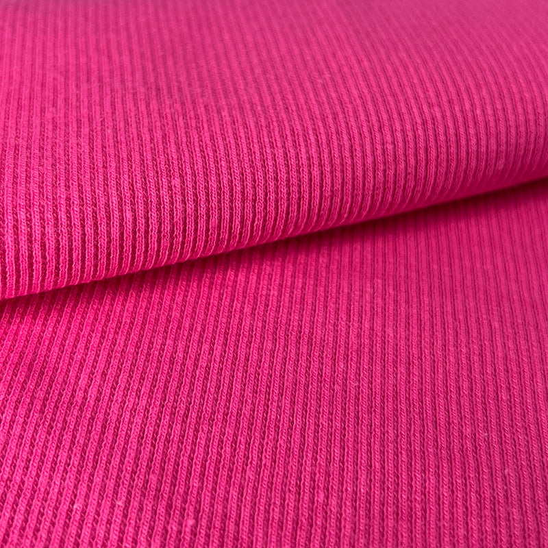Combed Cotton/Spandex Open-Width 2x1 Rib - 6 Ounce Pink | SKU 8028R #S11