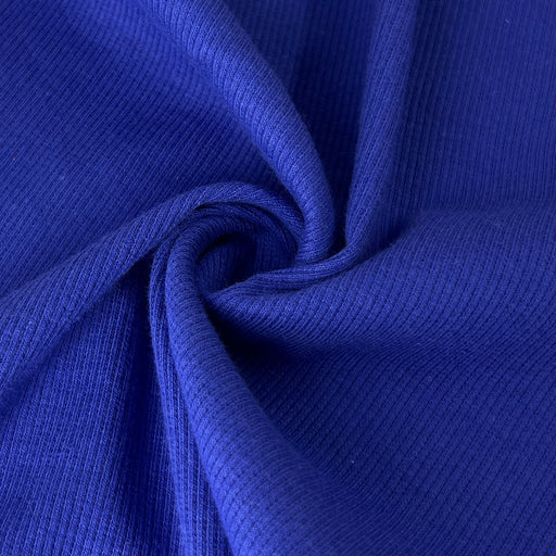 Combed Cotton/Spandex Open-Width 2x1 Rib - 6 Ounce Royal | SKU 8028R #S11