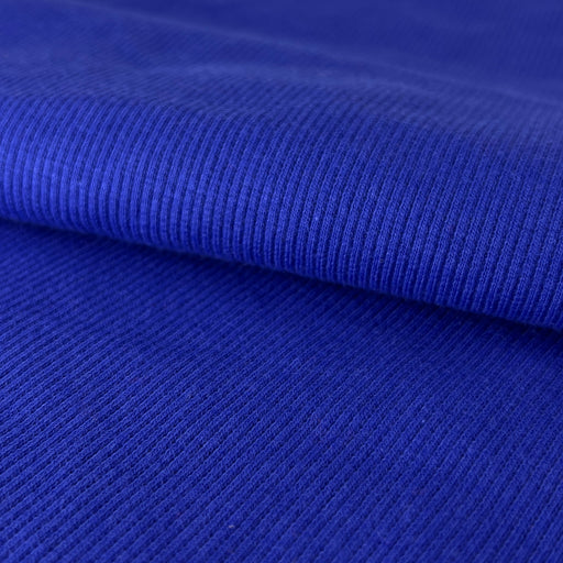 Combed Cotton/Spandex Open-Width 2x1 Rib - 6 Ounce Royal | SKU 8028R #S11