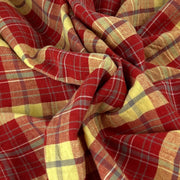 Copper Plaid Cotton Shirting | SKU 7736 #U3