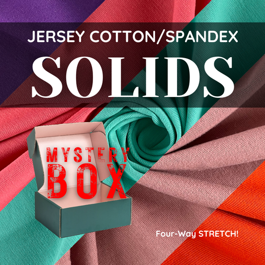 Jersey Cotton/Spandex Solids 4-Way Stretch Mystery Box