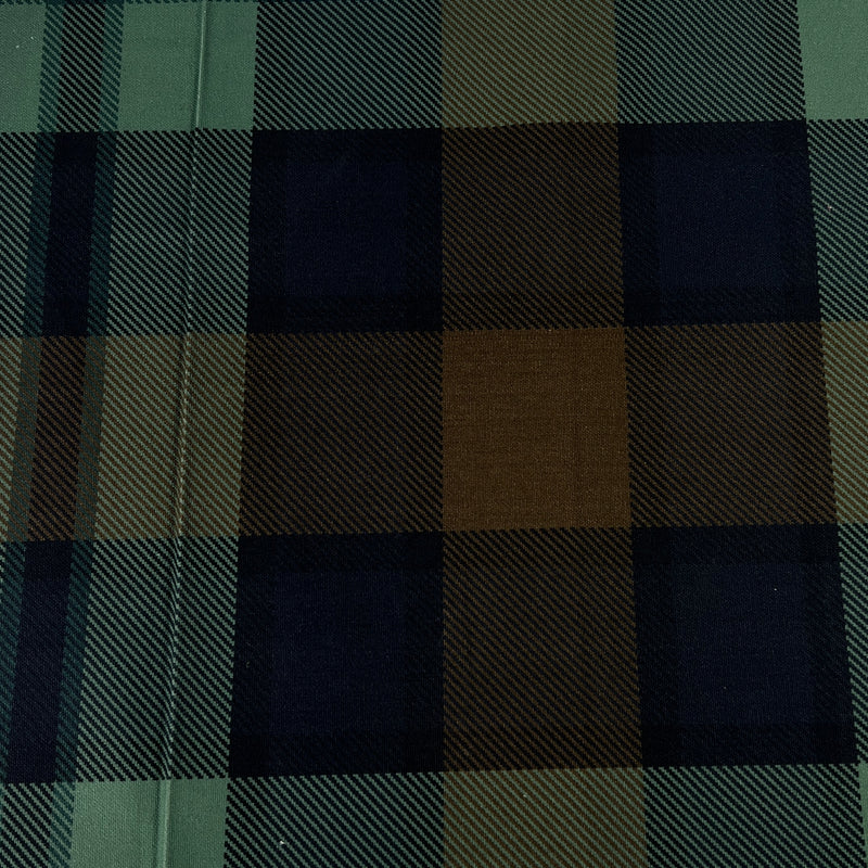 Cotton Canvas Prints 10 Ounce - Brown Buffalo Check | SKU 7924