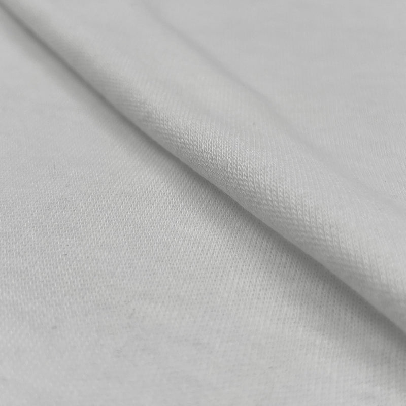 Cotton/Polyester Tubular Interlock Knit - White | SKU 6754 #U110