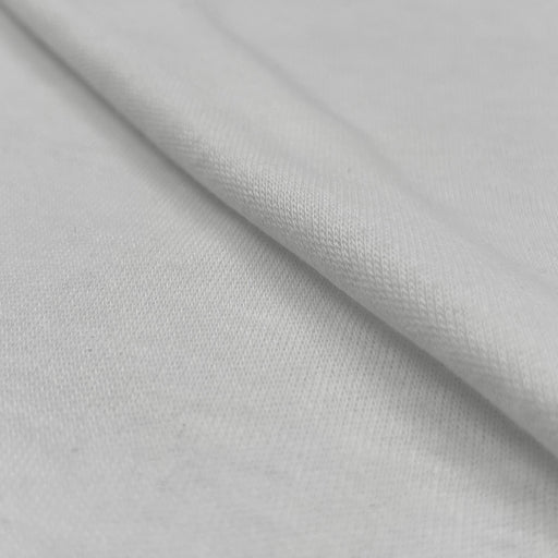 Cotton/Polyester Tubular Interlock Knit - White | SKU 6754 #U110