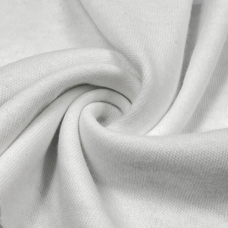 Cotton/Polyester Tubular Interlock Knit - White | SKU 6754 #U110
