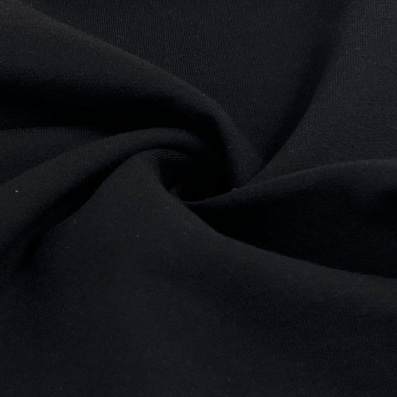 Cotton Sweatshirt Fleece - Black | SKU 7818 #S815AA